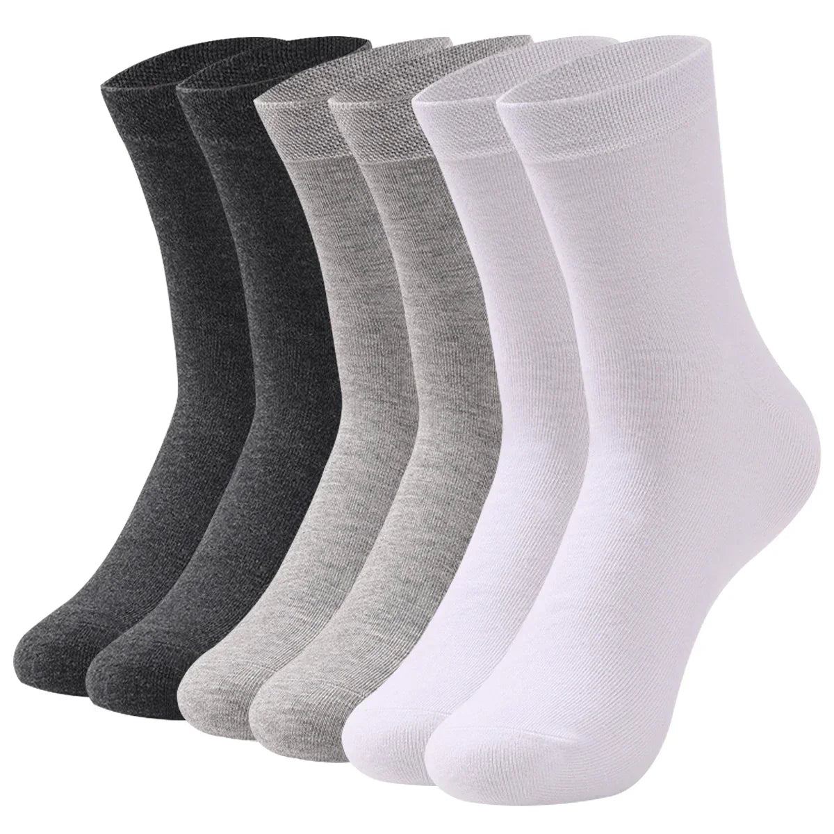 6 Pairs Men Women Cotton Socks Pure Color High Quality Soft Breathable White Black Business Summer Casual Men socks Large Size
