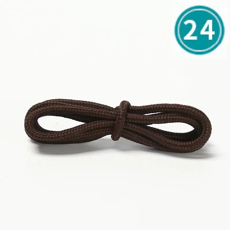 Unisex Round Shoelaces Colorful Hiking Sneakers Shoelace Black Shoe Laces Fits All Shoes Fashion Sport Boots Lacets Shoestrings