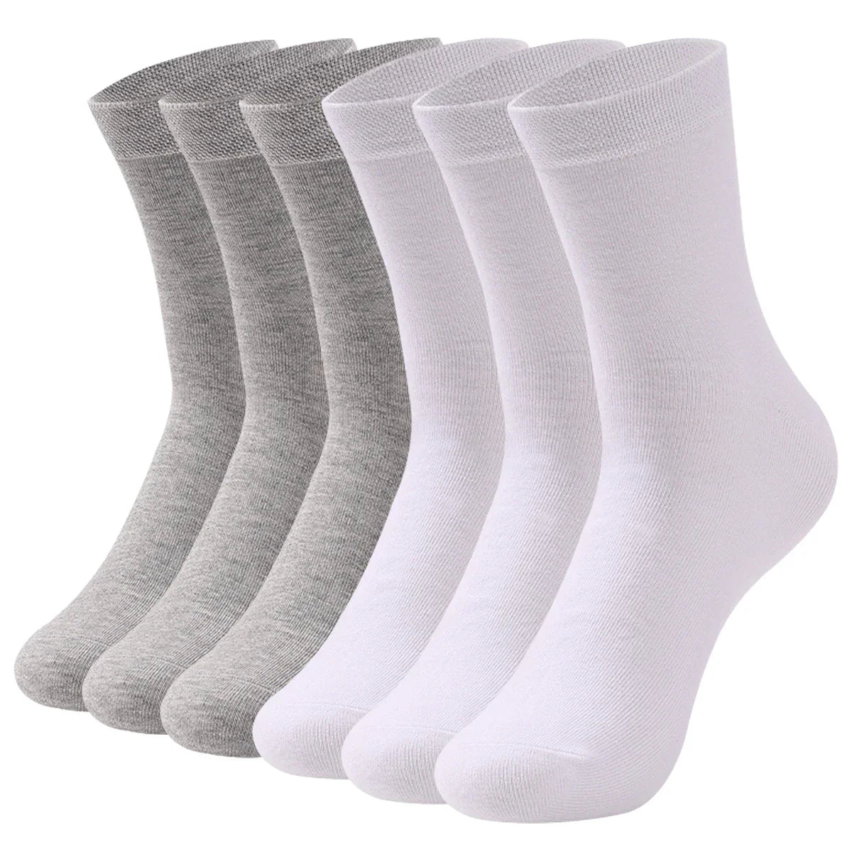 6 Pairs Men Women Cotton Socks Pure Color High Quality Soft Breathable White Black Business Summer Casual Men socks Large Size