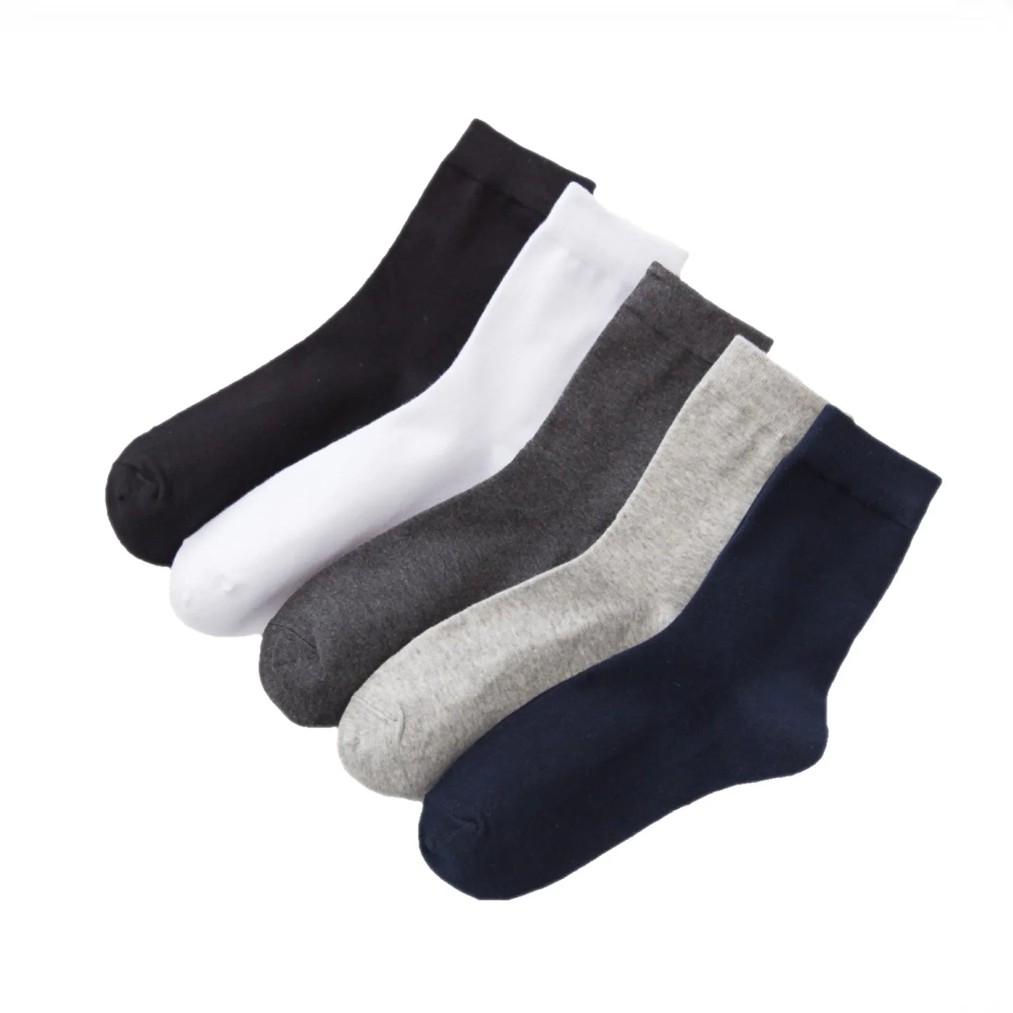 6 Pairs Men Women Cotton Socks Pure Color High Quality Soft Breathable White Black Business Summer Casual Men socks Large Size