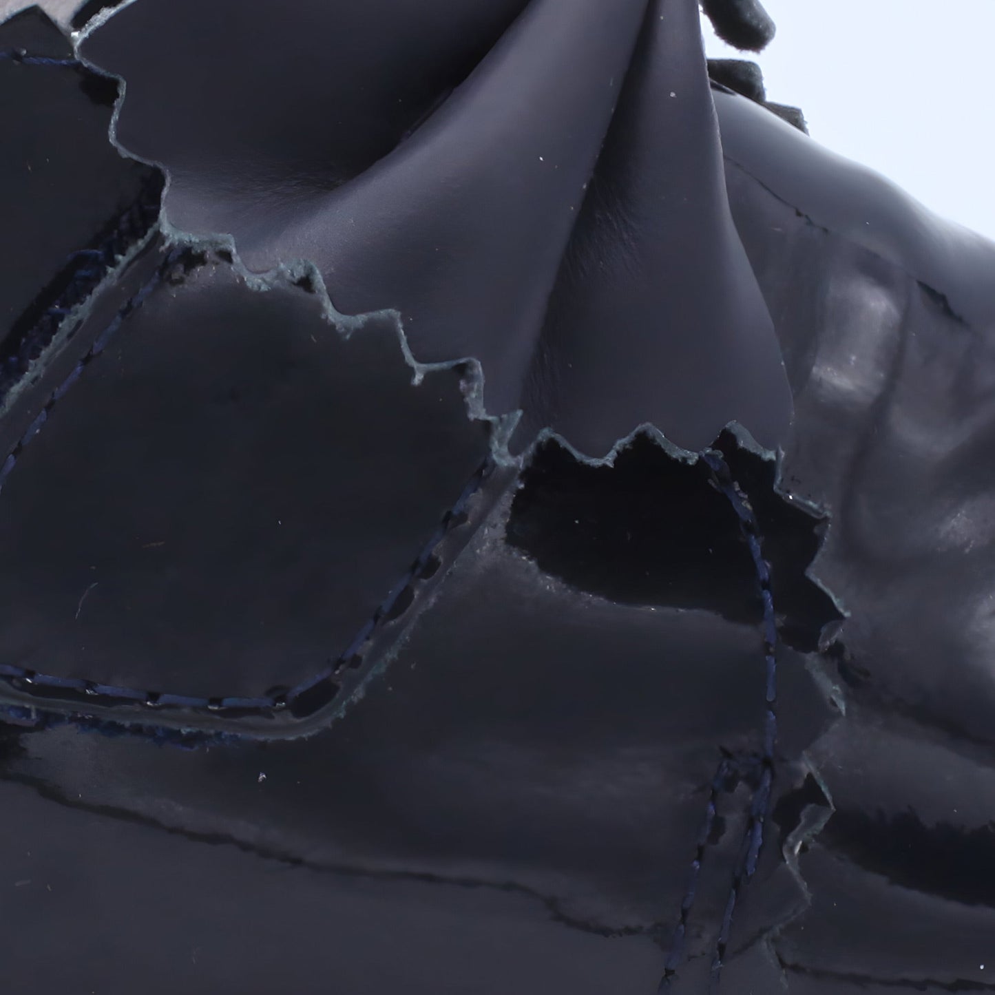 'Sharon' Girls Navy Patent Velcro Boots