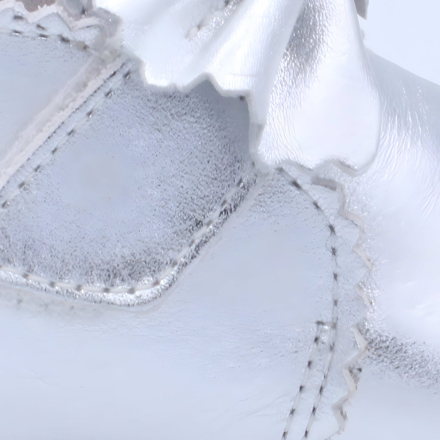 'Sharon' Girls Silver Velcro Boots