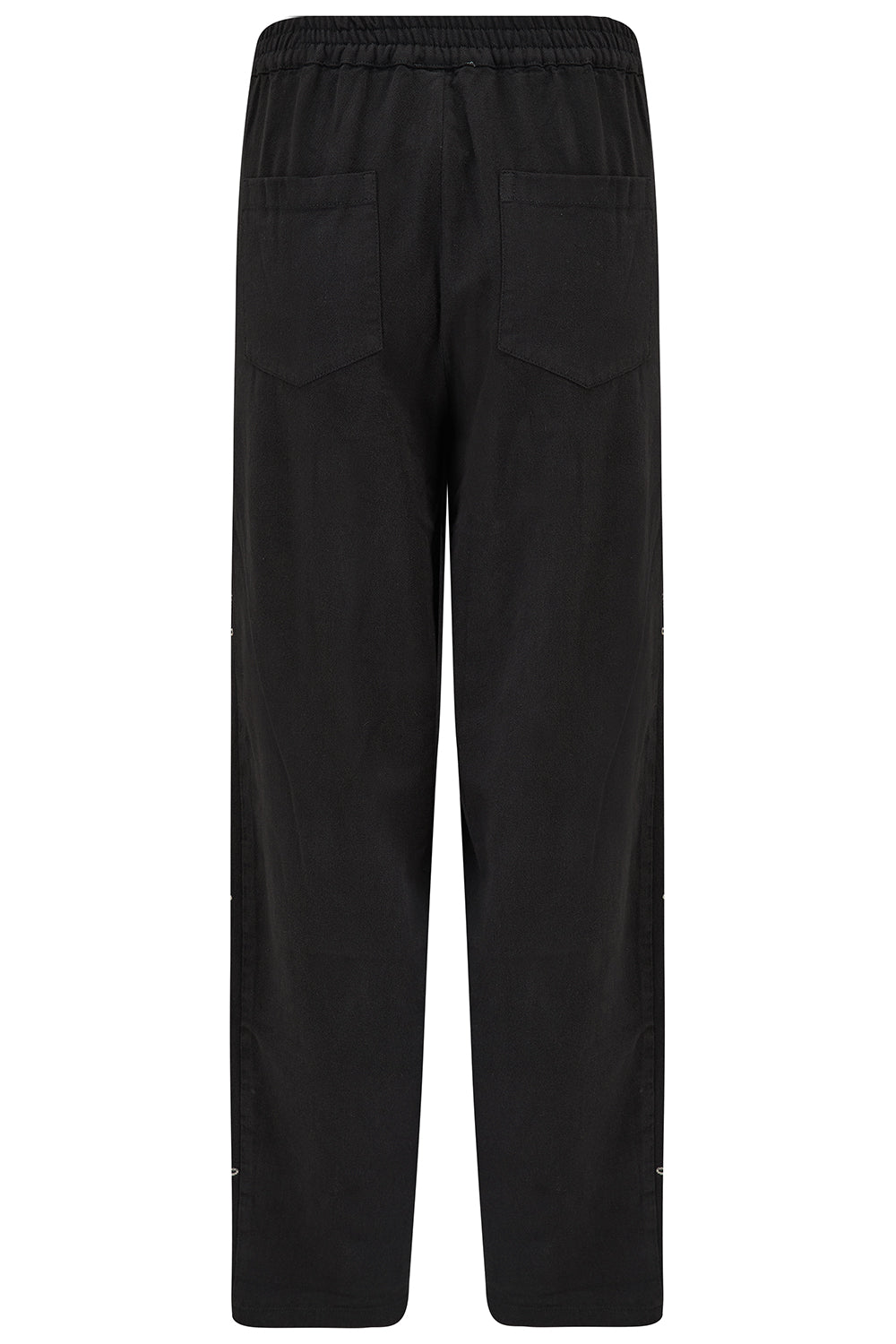 Calista Trousers - Black, Ecru Floral