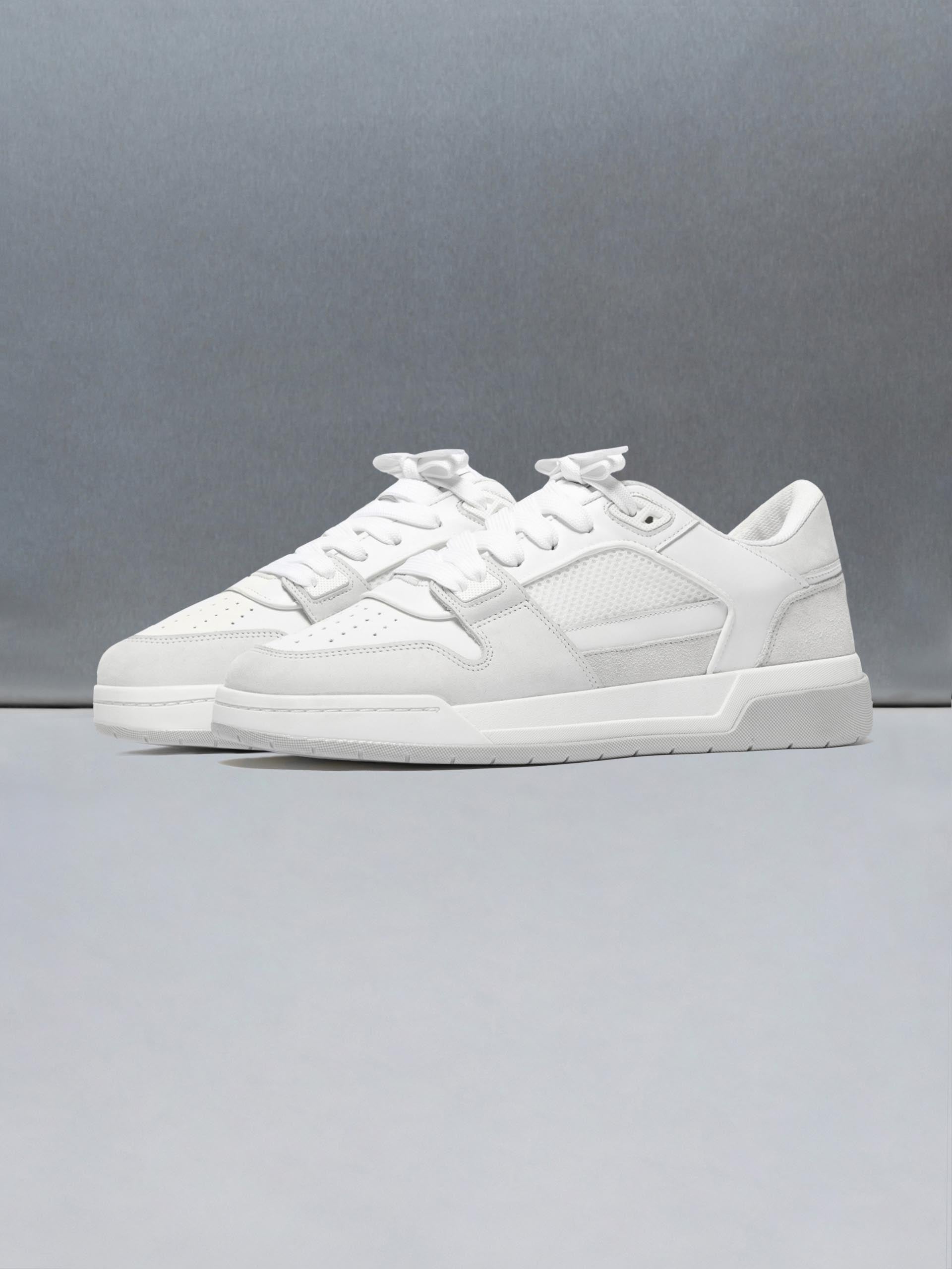 Basket Trainer in White Ice