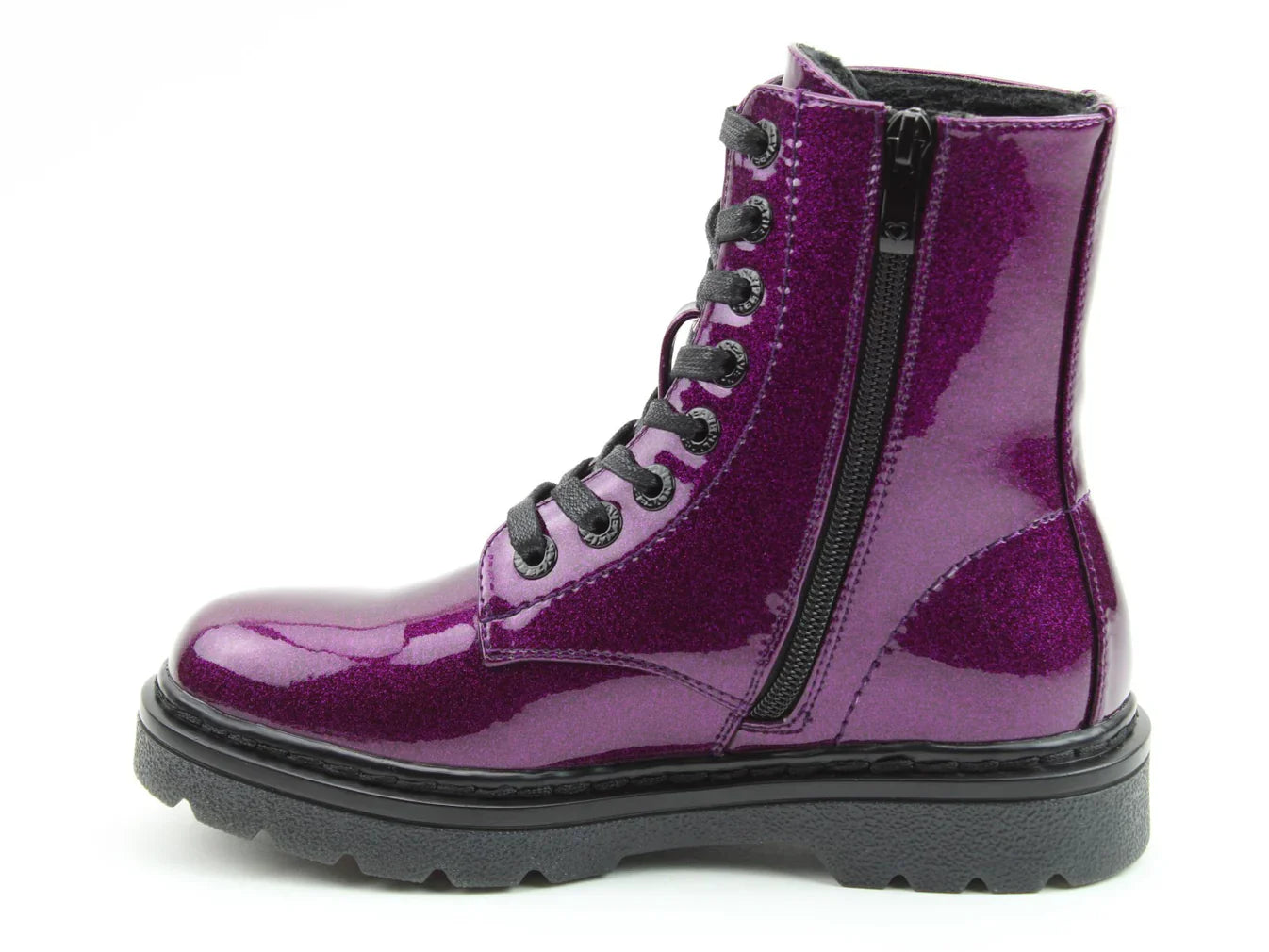 Justina Boots - Purple Glitter