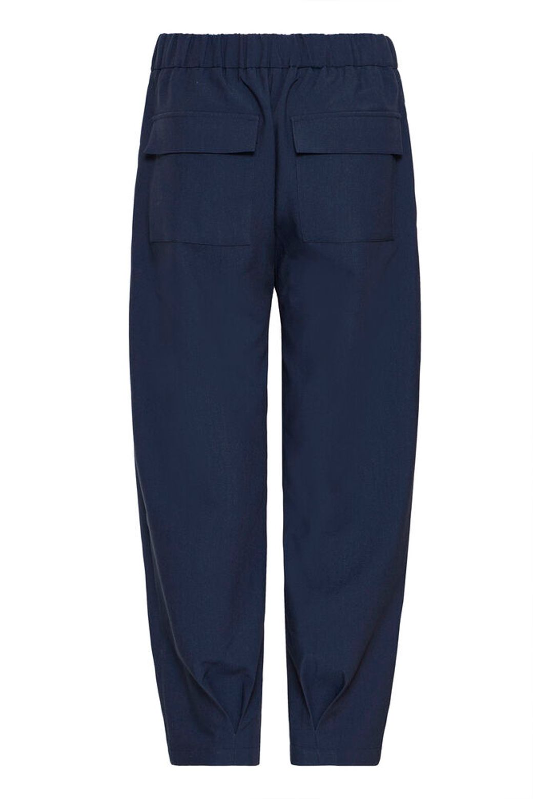 Frabigail Pants - Navy Barrel Leg