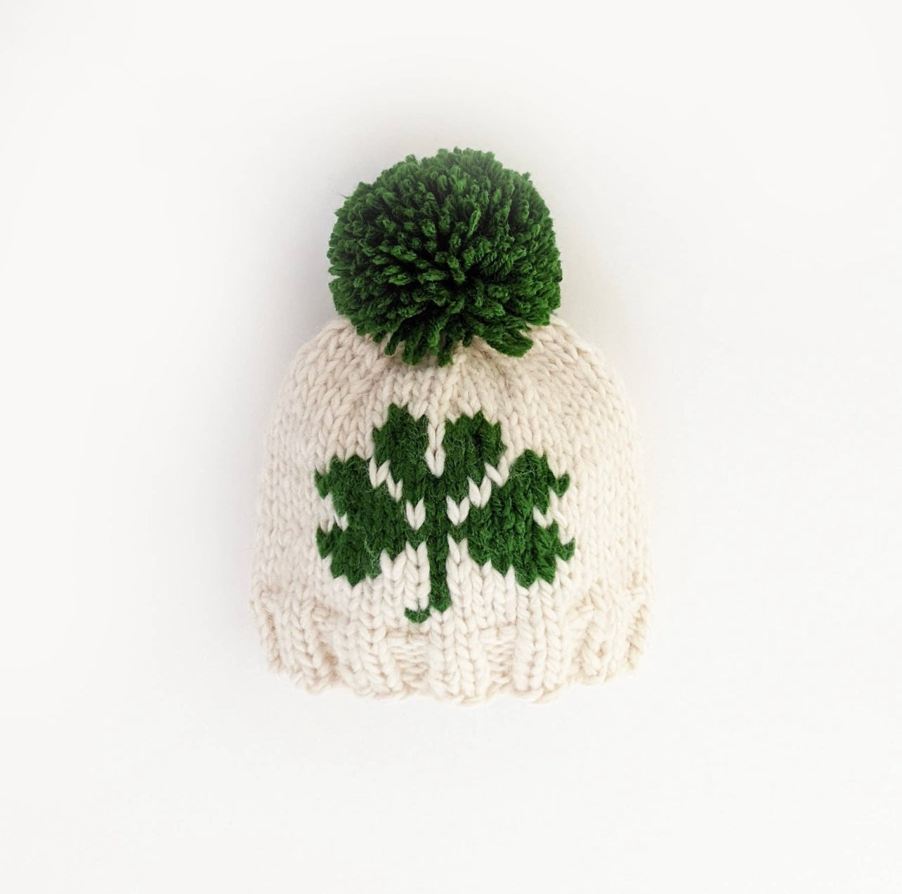 Shamrock St. Patrick’s Knit Beanie Hat