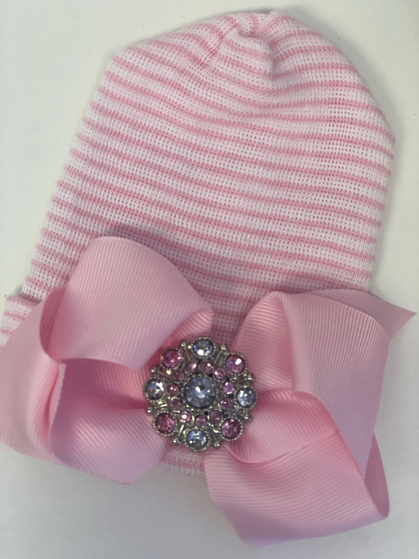 Infant newborn beanie with bling