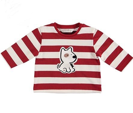 Red Stripe Dog Shirt