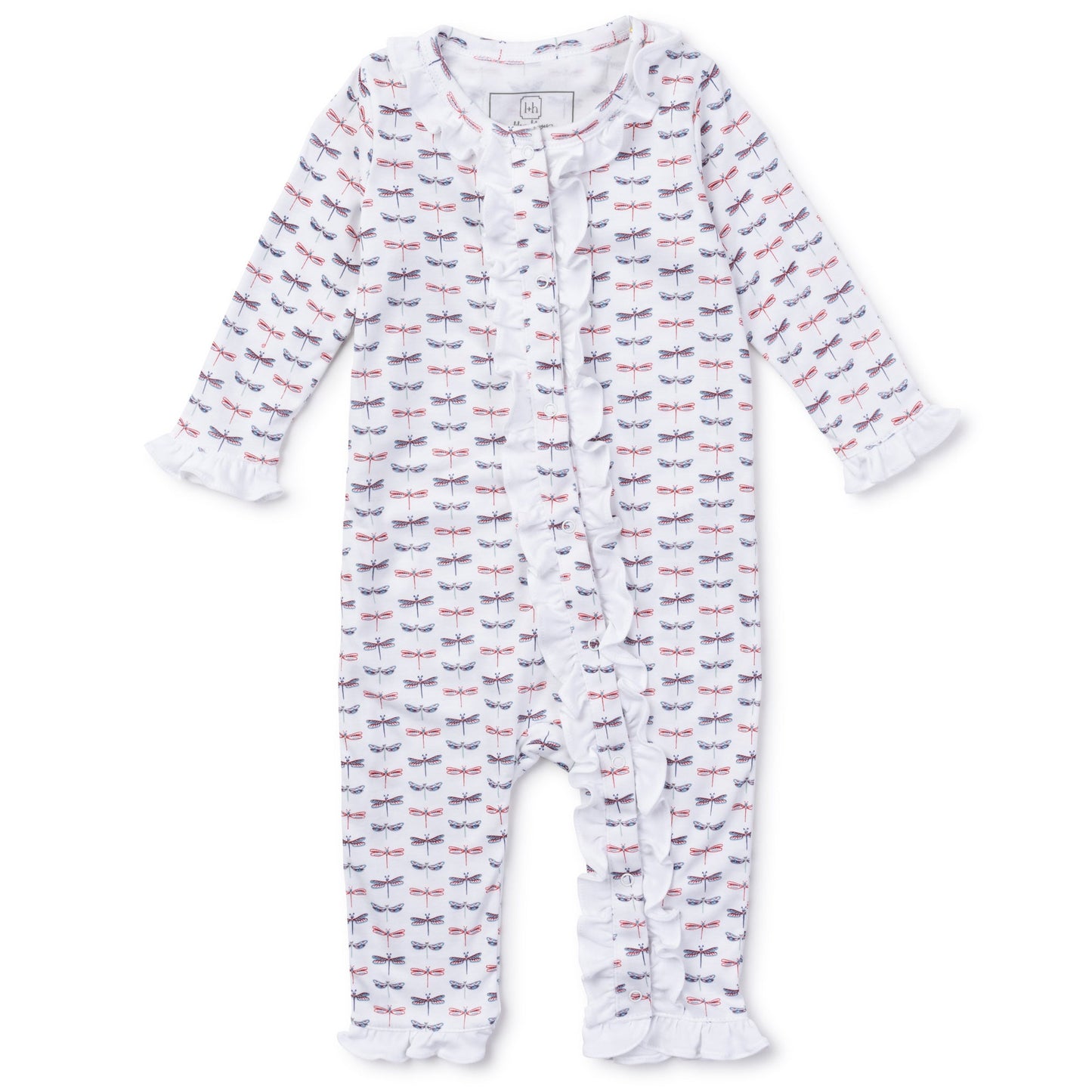 Dragonfly Ruffle Trim Romper