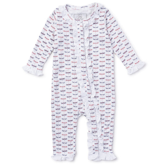 Dragonfly Ruffle Trim Romper