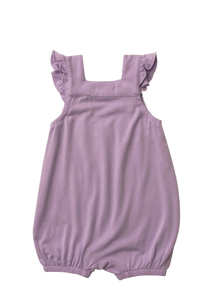 Lavender Overall Smocked Shortie