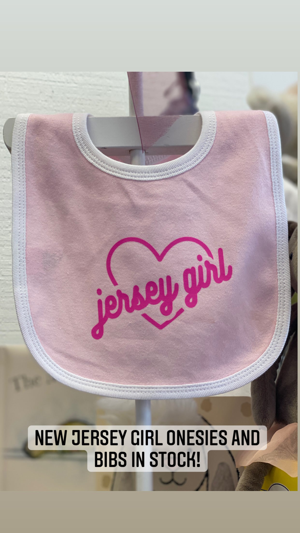 Jersey girl printed bib