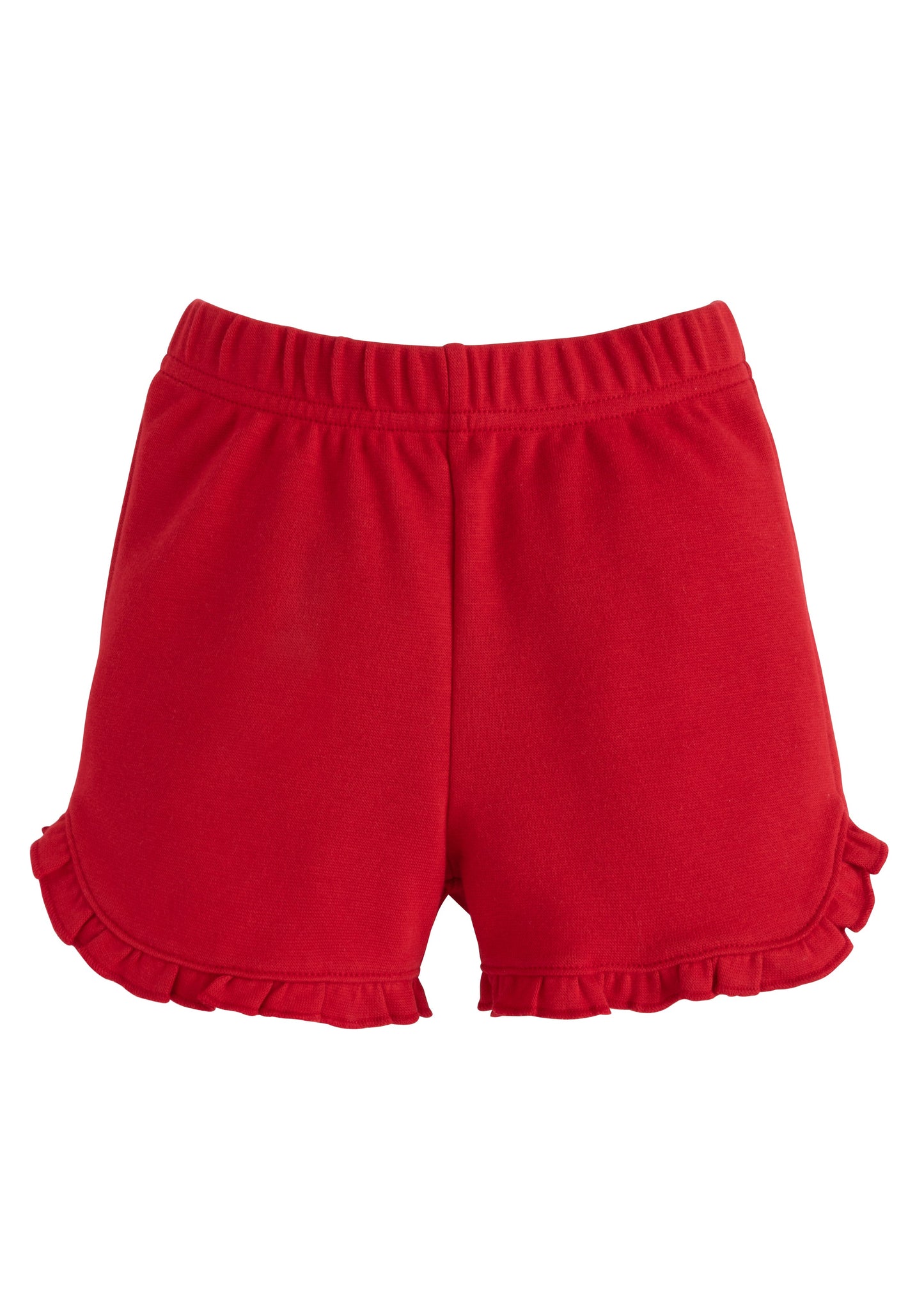 Tulip Knit Shorts-Red by Little English