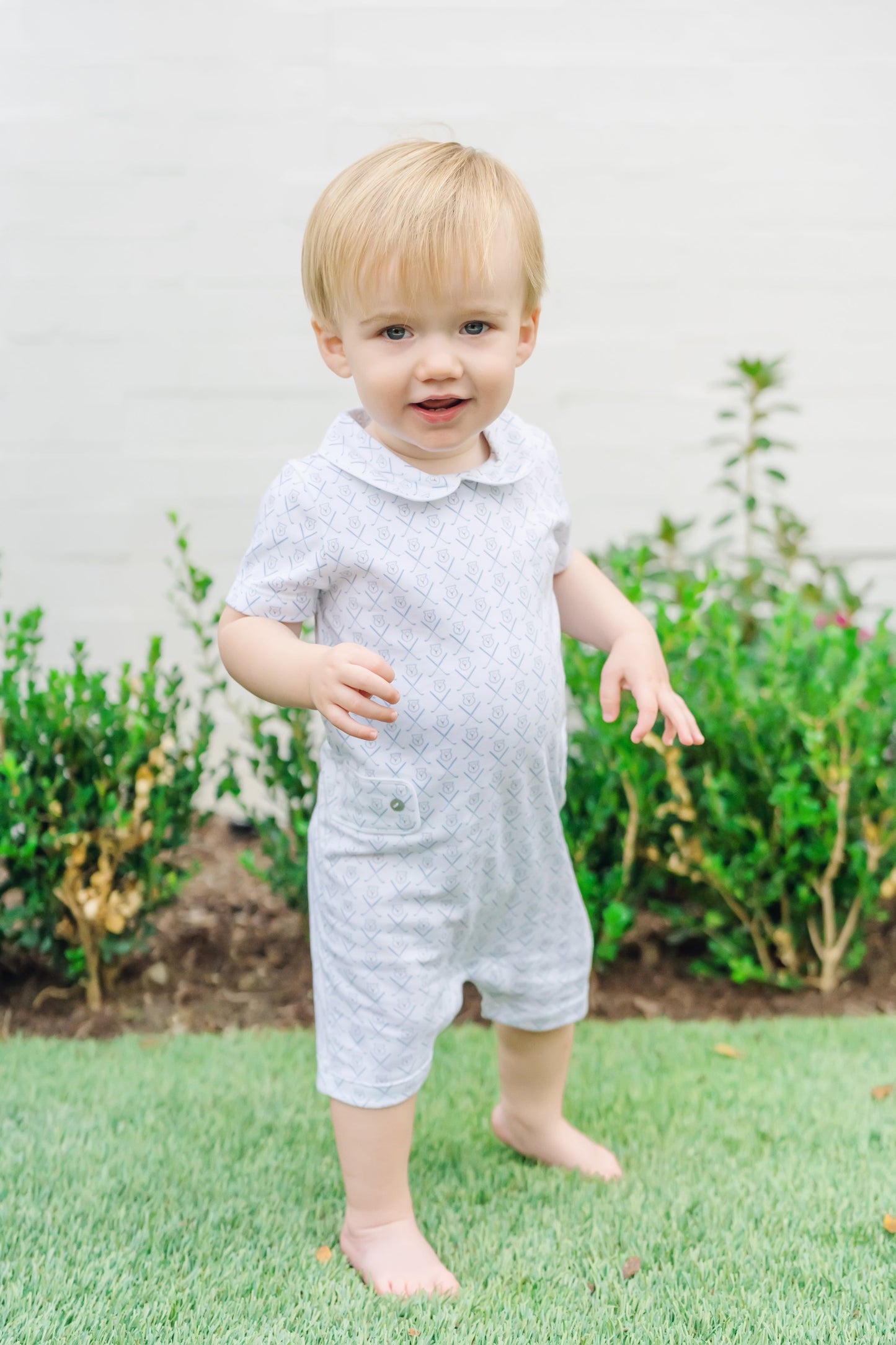 Tee Time Blue Shortall - Henry Style | Lila and Hayes Pima Cotton