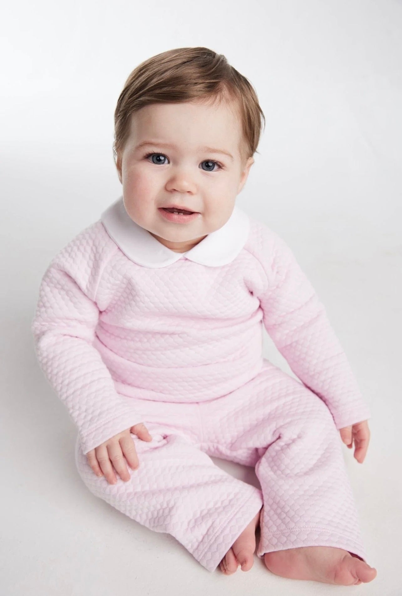 Quilted Pant Set-Pink by Little English