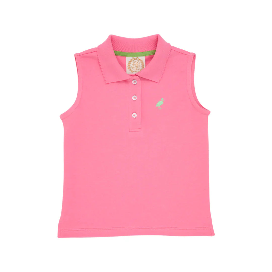 TBBC Sleeveless Anna Price Polo Hamptons Hot Pink