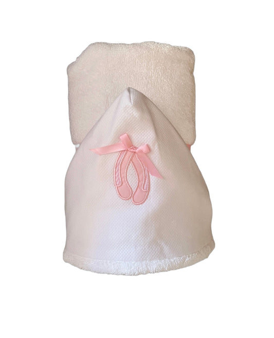 Ballet Slippers Full Size Hooded Towel