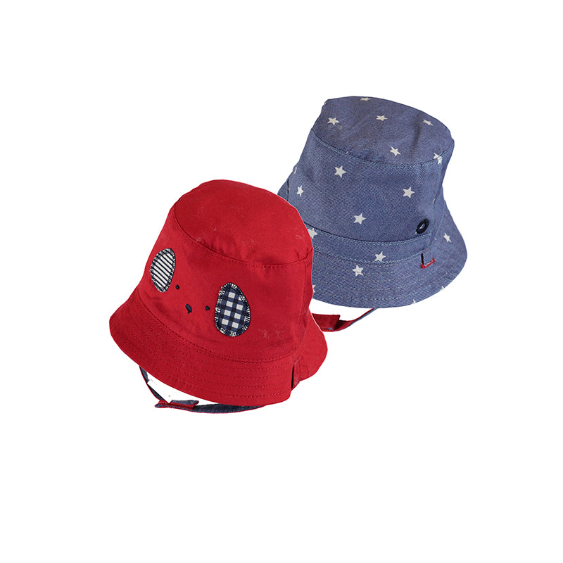 Reversible Red/Denim Stars Hat