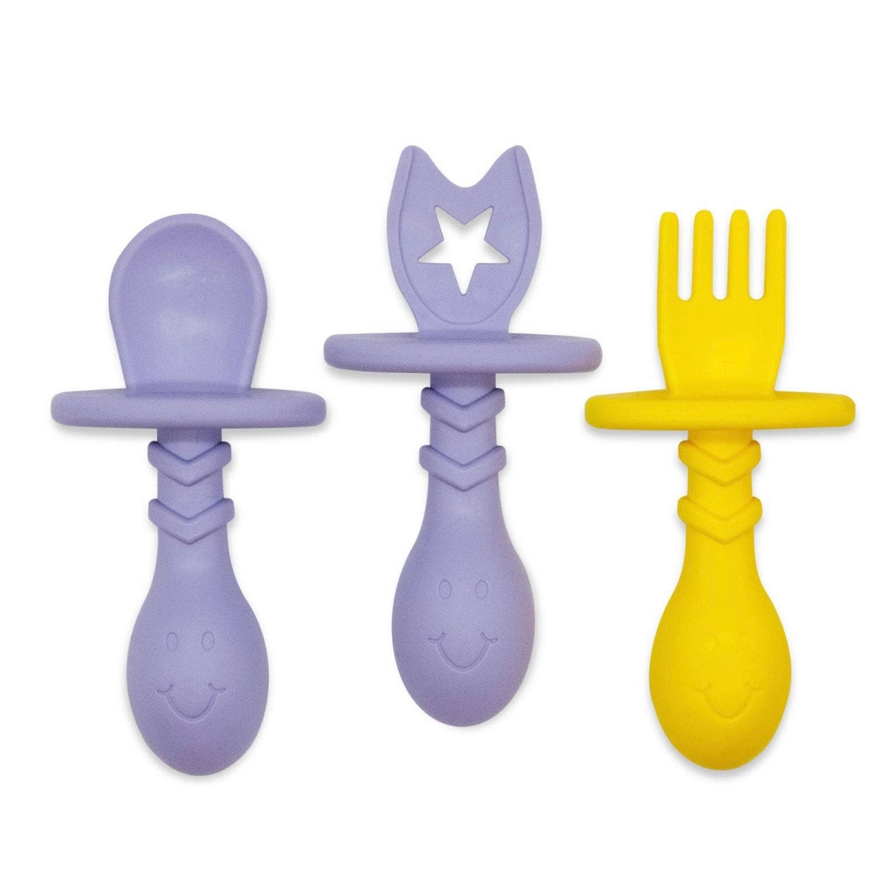 Eggware Utensils-Baby & Toddler Feeding Set-Lavender