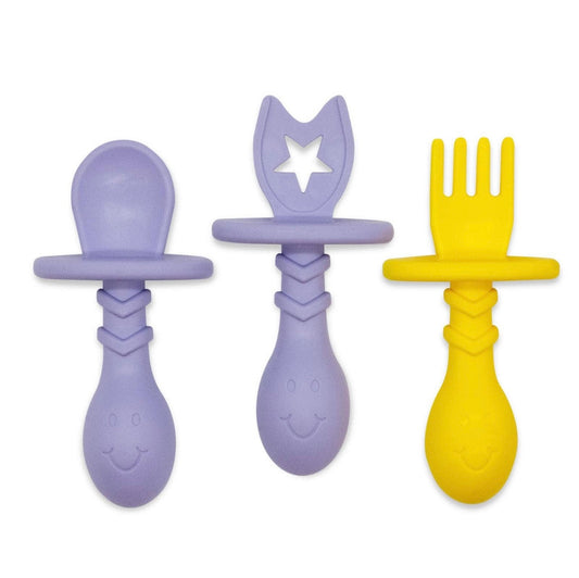 Eggware Utensils-Baby & Toddler Feeding Set-Lavender