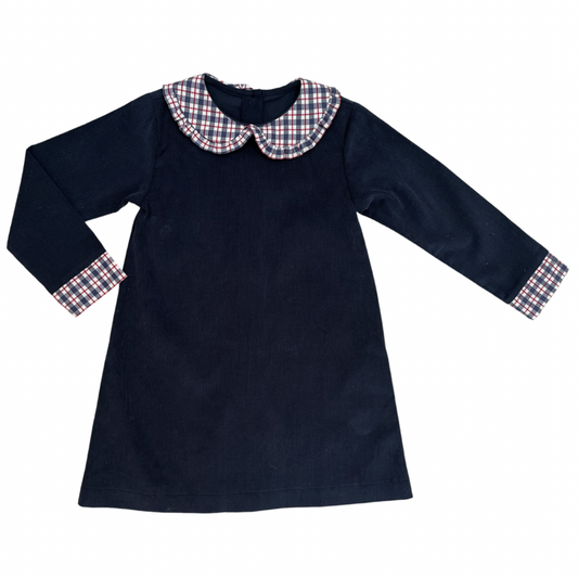 Amelia Dress Blue Plaid by James and Lottie