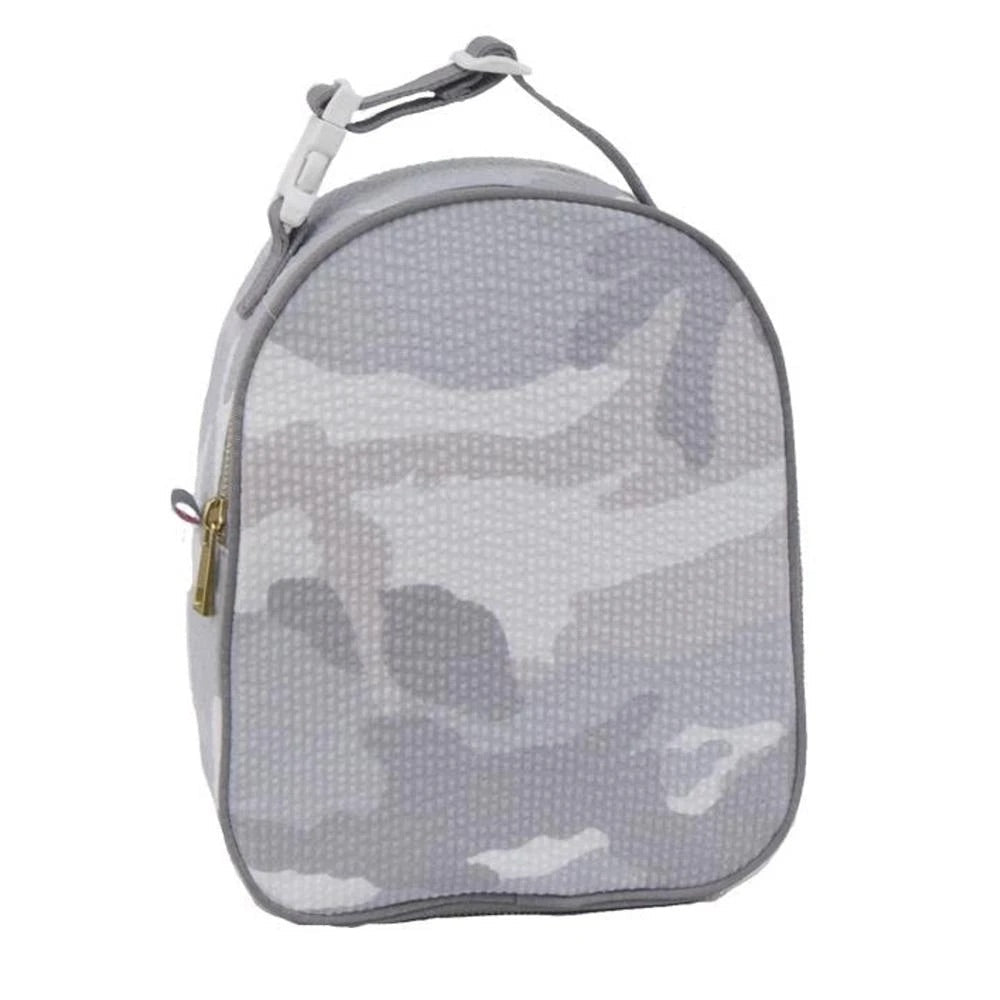Snow Camo seersucker gumdrop Lunchbox (with optional monogram)