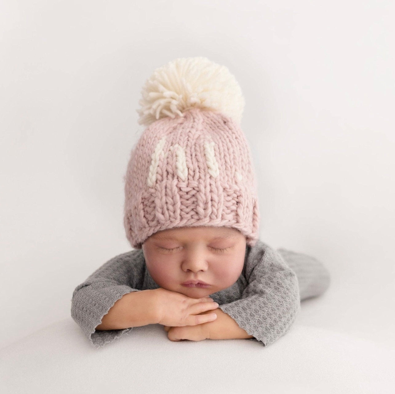 Hi. Pink Knit Baby Hat