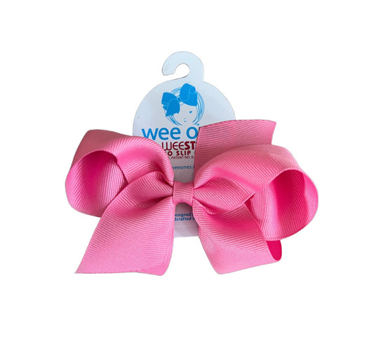 Wee ones Hot Pink King grosgrain Hair bow