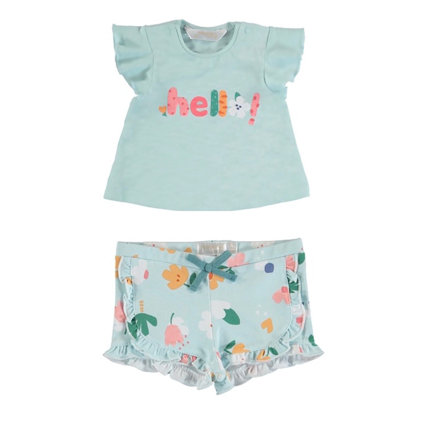 Hello Floral Short set