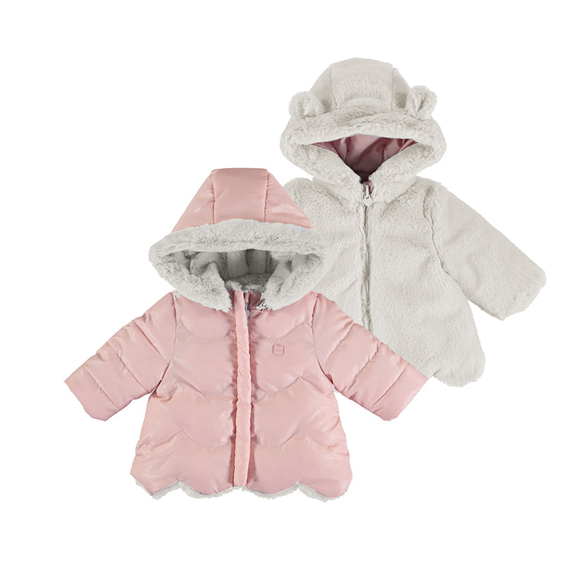 Reversible Faux Fur Puffer Jacket by Mayoral
