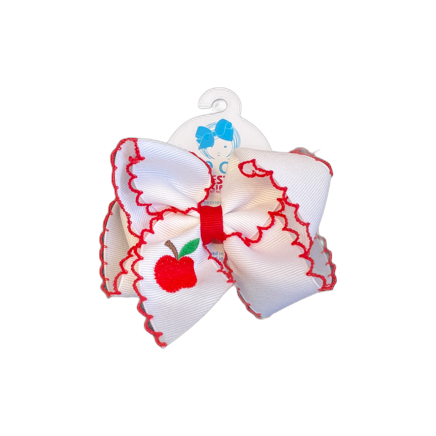Wee Ones Apple Back to School Bow