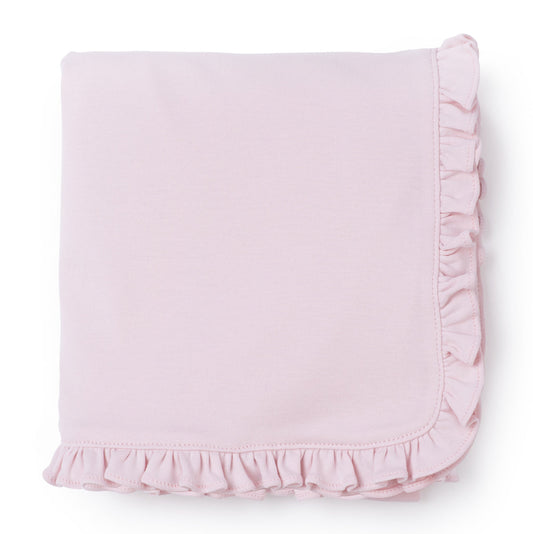 Light Pink Ruffled Blanket