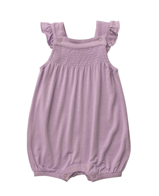 Lavender Overall Smocked Shortie