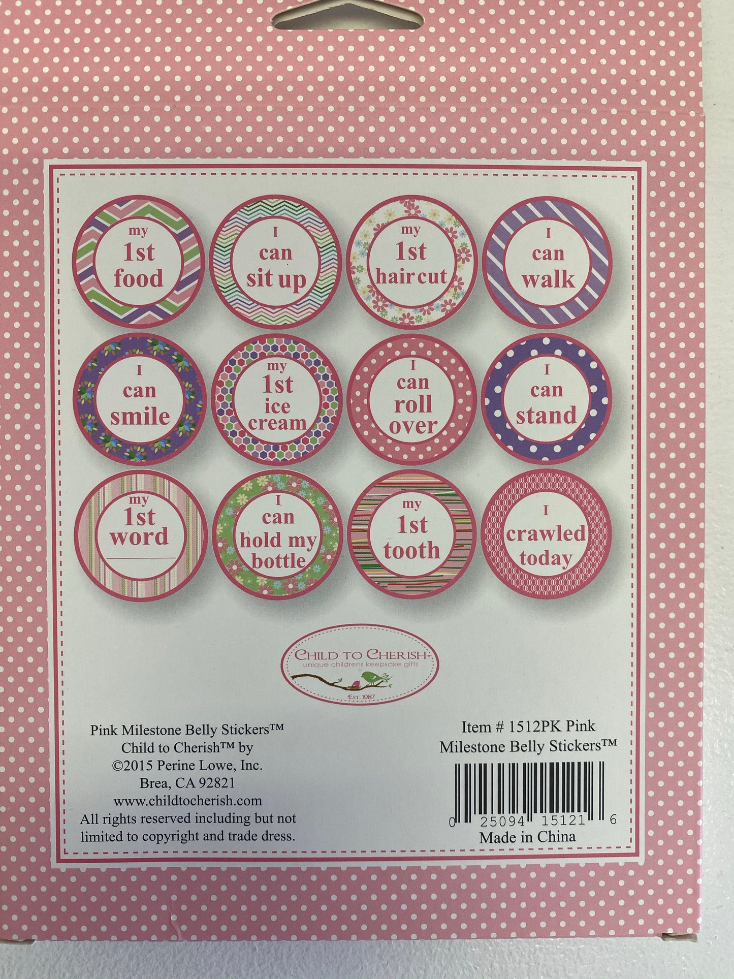Milestone Moments Belly Stickers -girl