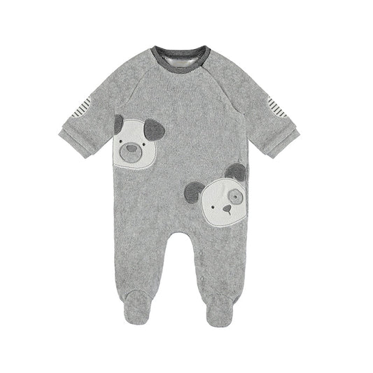 Grey French Terry Footie