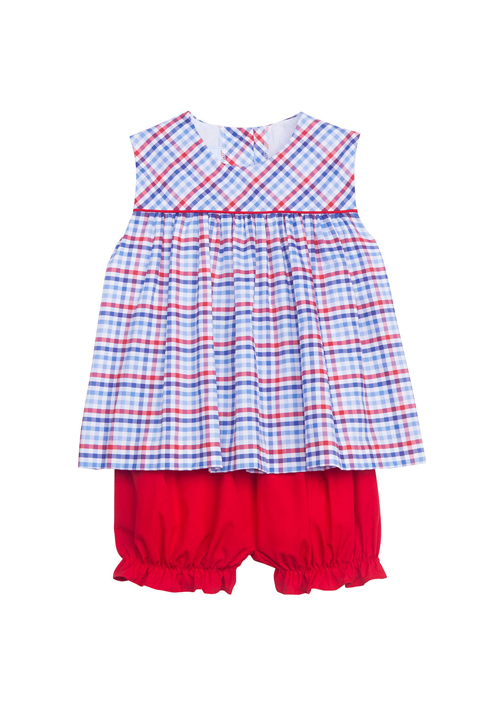 Bellemeade Bloomer Set-Americana Plaid by Little English