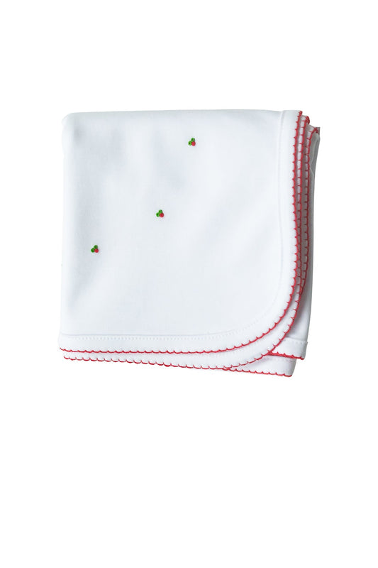 White Christmas Receiving Blanket by the Proper Peony