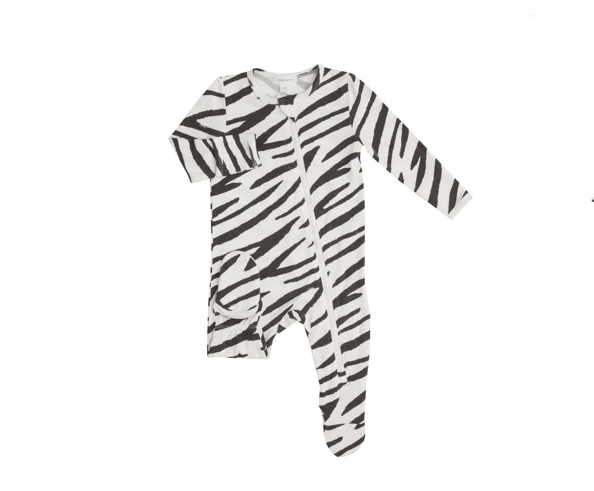 Zebra Zipper Footie