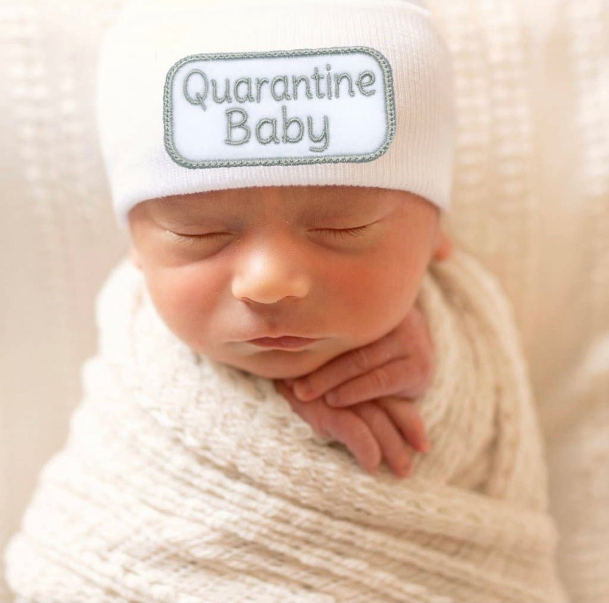 Quarantine Baby Newborn Hospital Hat