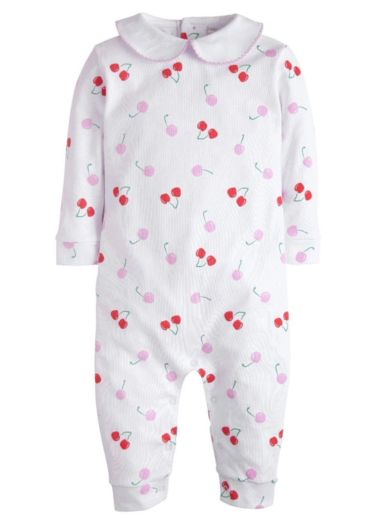 Printed Playsuit-Cherry