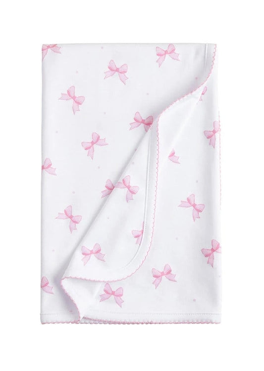 LE Printed Bow & Polka Dot Blanket