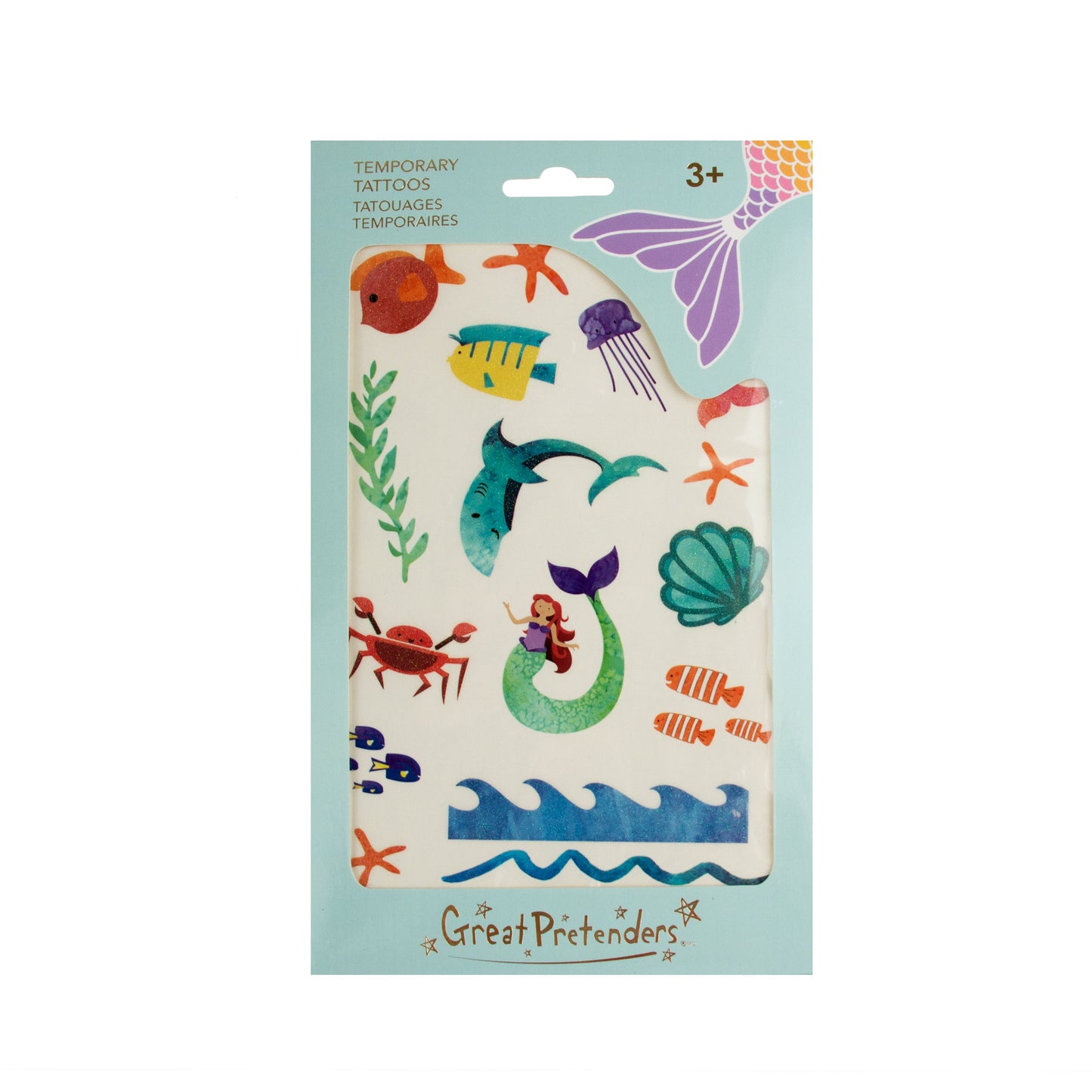 Mermaid temporary tattoos