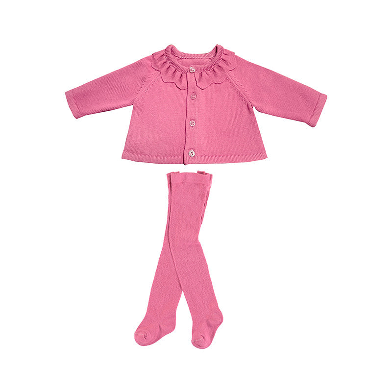 Rose Cardigan and Matching Tights