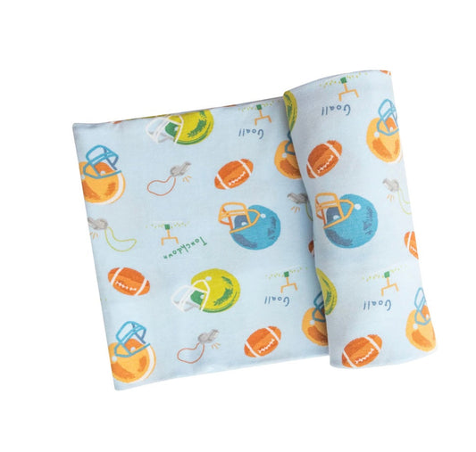 Football Swaddle Blanket