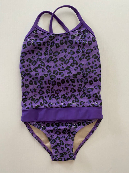 Purple Cheetah Print One piece swimsuit