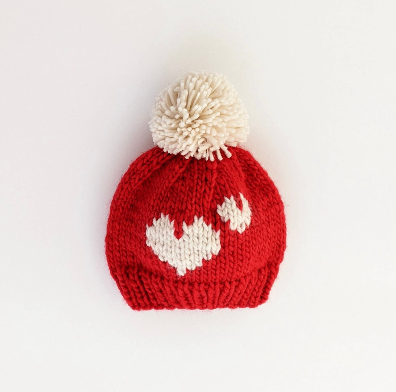 Sweetheart Red Valentine Knit Beanie Hat