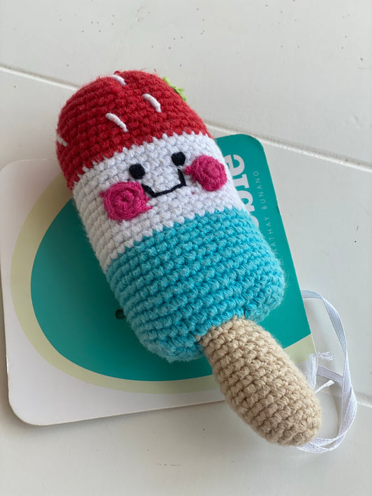 Bomb pomp baby rattle