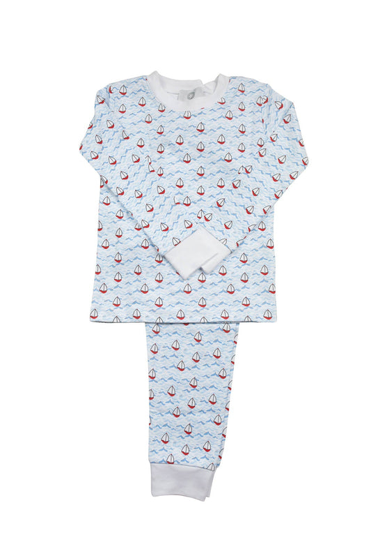 Nautical 2 piece pj set by the Proper Peony