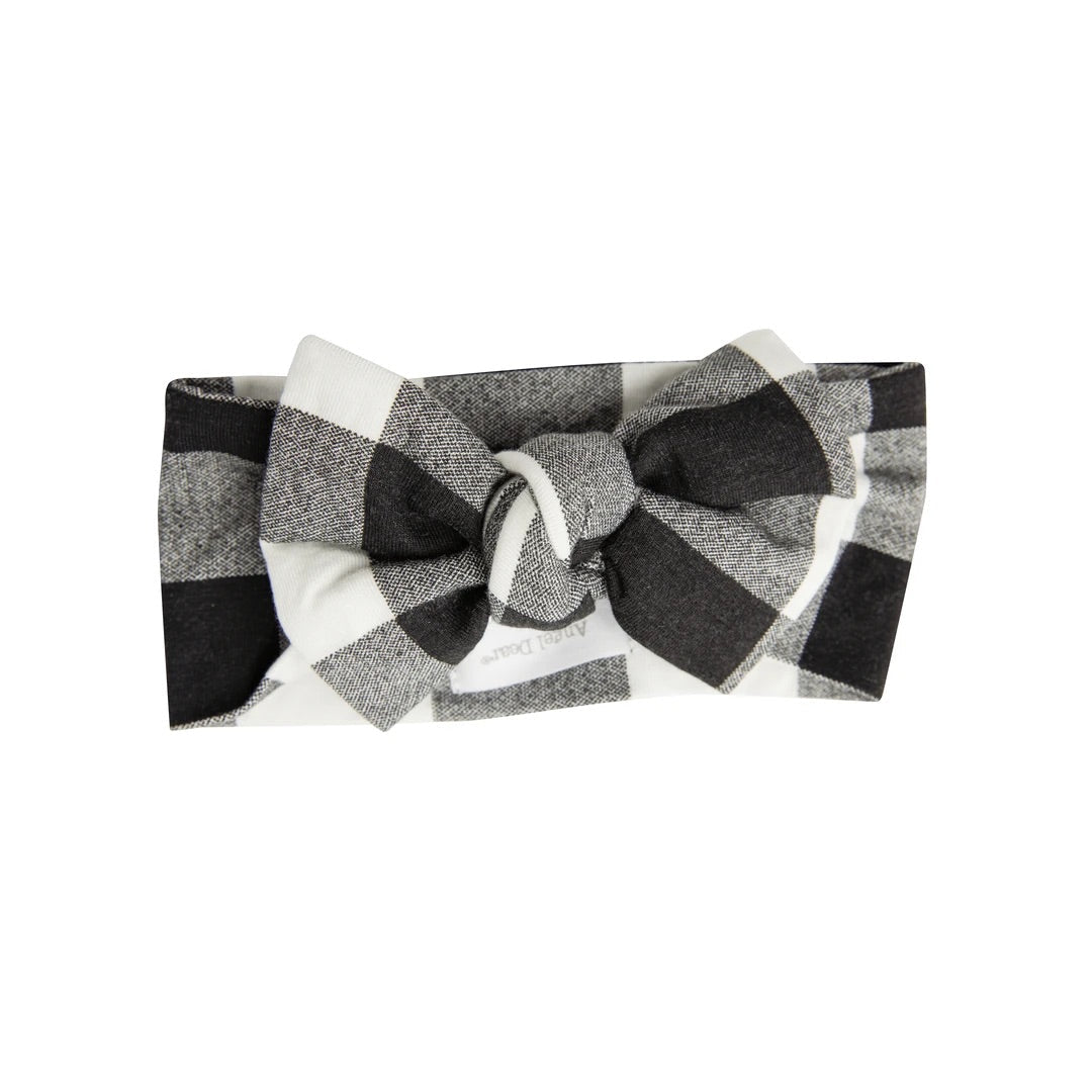 Black Buffalo Check Headband